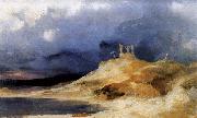 Karl Blechen Scaffold in Storm oil painting artist